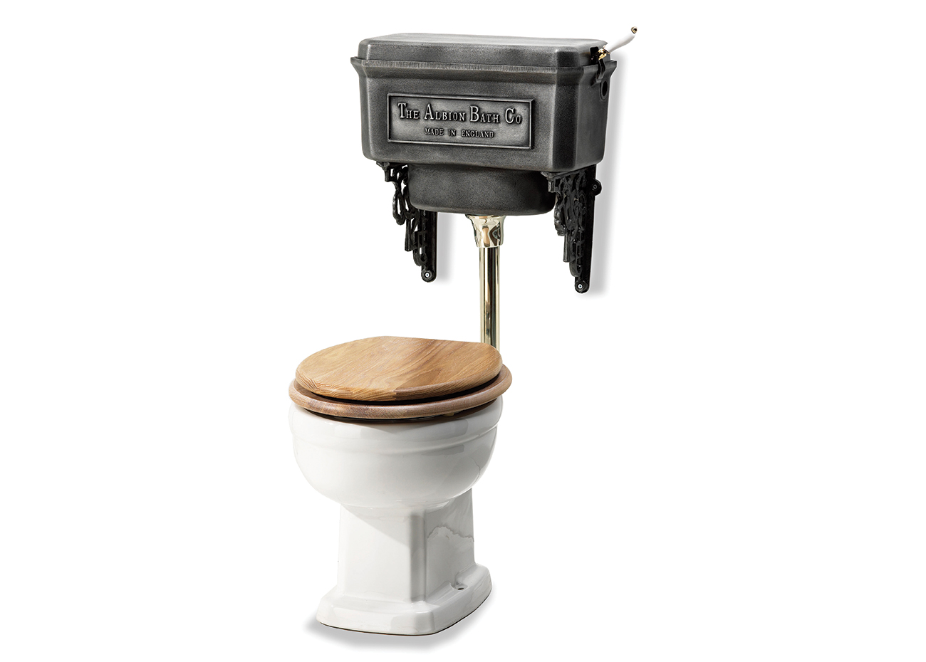 rekenkundig Nadeel kapperszaak Klassiek toilet met hooghangende stortbak - Mistley van Albion Bath Co